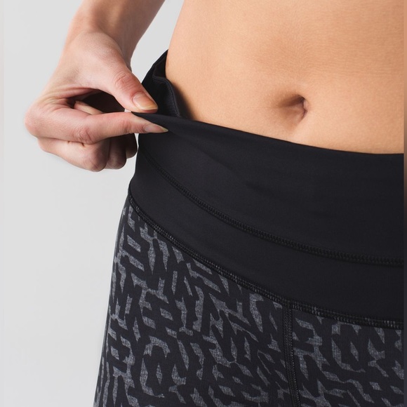 Lululemon Run Inspire Crop II Block-It Pocket
Heathered Net Pop Black size 4 - Picture 9 of 15